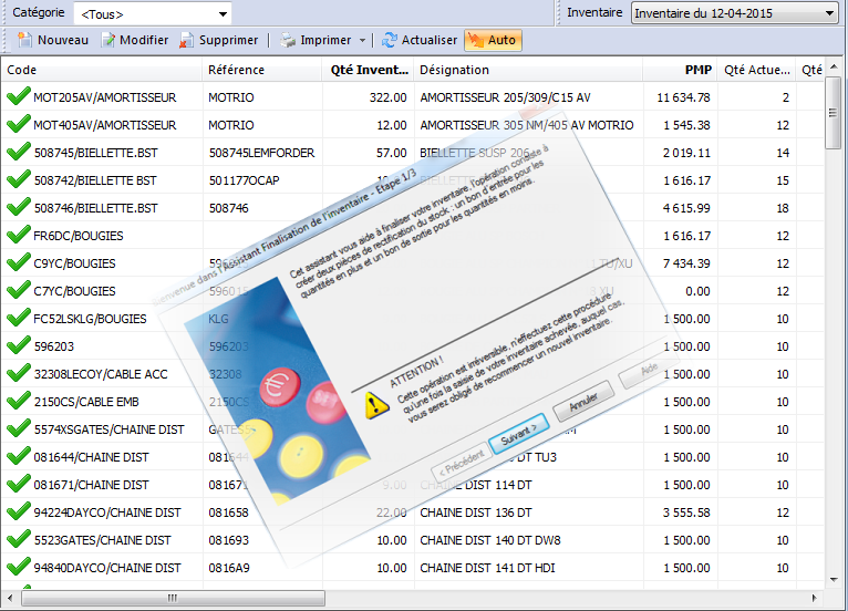 Passage d’exercice dans iCom