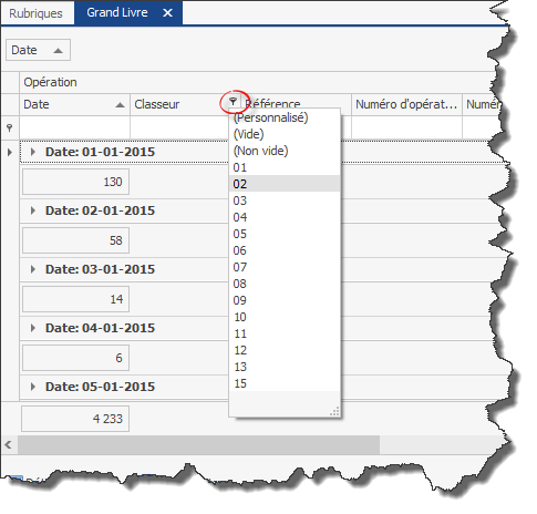 Filtrer comme dans Excel