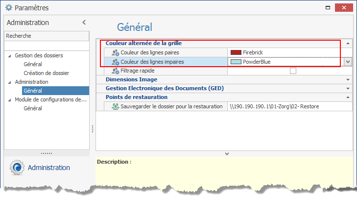 Comment alterner les couleurs de la grille - inabex zorg